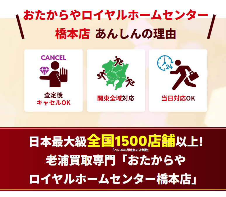 買取専門店 おたからや ロイヤルホームセンター橋本店 0